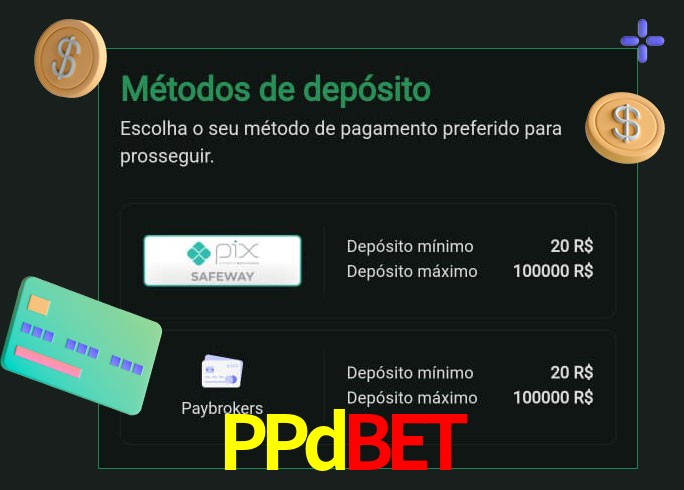 O cassino PPdbet oferece uma grande variedade de métodos de pagamento